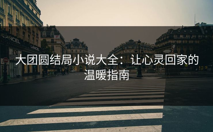 大团圆结局小说大全：让心灵回家的温暖指南