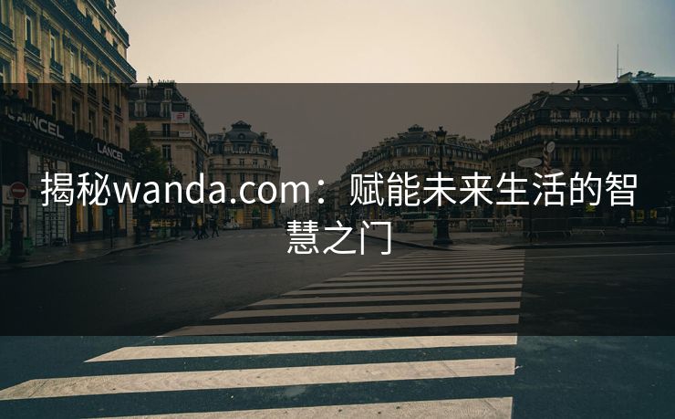 揭秘wanda.com：赋能未来生活的智慧之门