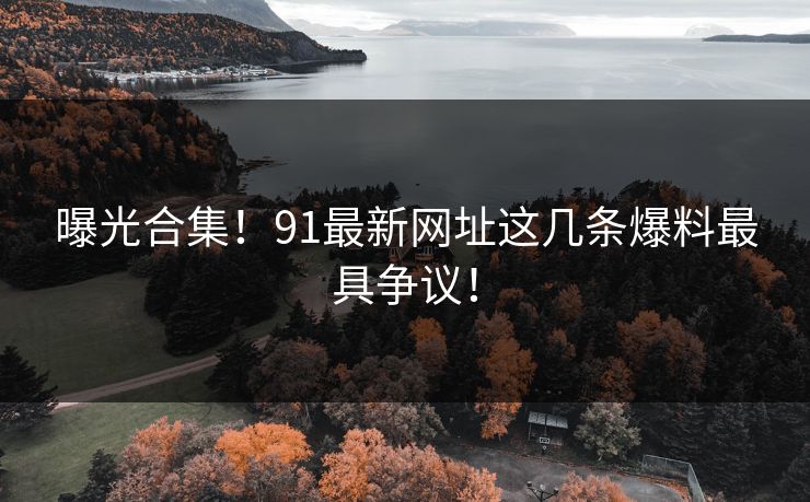 曝光合集！91最新网址这几条爆料最具争议！