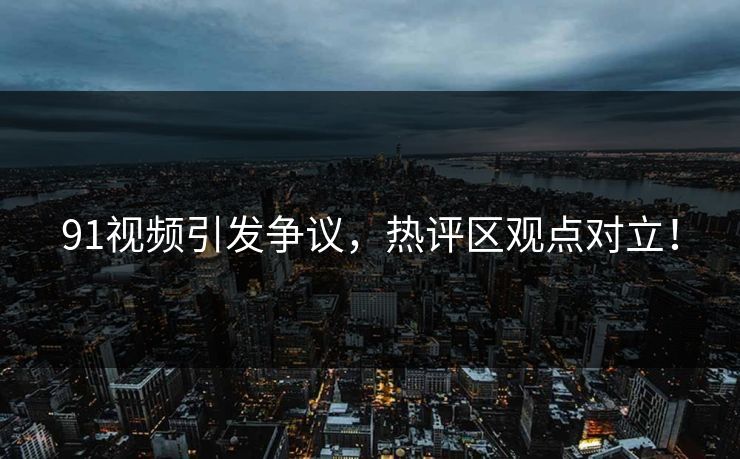 91视频引发争议，热评区观点对立！